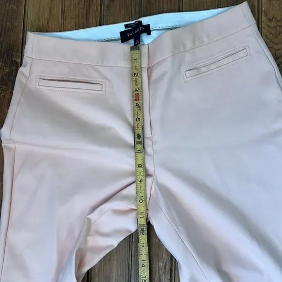Women’s Talbots Pants trousers Hampshire Curvy Light Peach mid rise Ankle size 6 - Picture 2 of 7